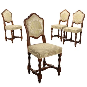 Group of 4 Ancient Baroque Chairs Italy XIX Century - Picture 1 of 8