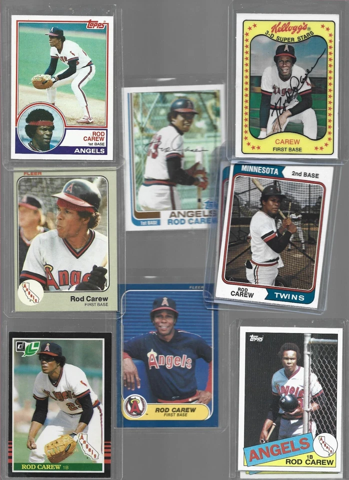 (10) Rod Carew Baseball Cards all companies - Image 1 of 1