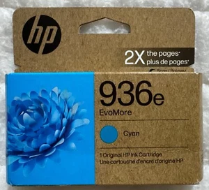 HP 936e EvoMore Cyan Tinte 4S6V3LN Original OEM versiegelte Einzelhandelsverpackung kostenloser Versand - Bild 1 von 14