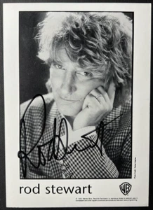 FOTO FIRMADA ROD STEWART AUTOGRAFIADA 4.5X6 CERTIFICADO DE AUTENTICIDAD JSA - Imagen 1 de 3