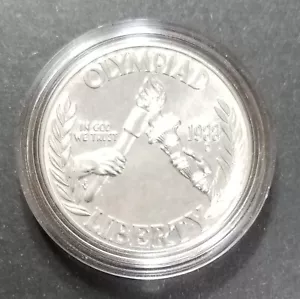 1988-S Proof Olympic Silver Dollar US Mint moneta commemorativa 90% in capsula - Foto 1 di 2
