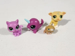 littlest pet shop lot Hasbro. Cat Narwhal Hamster Dog - Picture 1 of 6