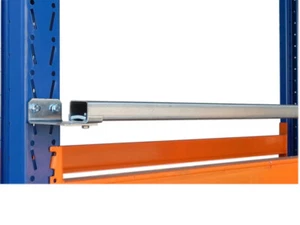 2x SLP Durchschubsicherung Palettenregal, verzinkt, Stahlprofil mit Halterung - Bild 1 von 6