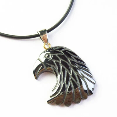 Collar Ajustable 1 Hilo 29x5mm Pájaro Hematita Negro 17.5" Foto 1 de 2