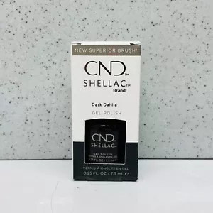 CND Shellac UV LED Gel Nail Polish - Dark Dahlia #09956 - Picture 1 of 1