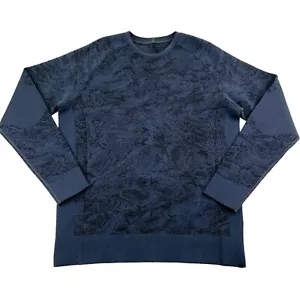Lululemon Sweatshirt Men Sz XL Black Gray End State Pullover Pockets Graphite - Picture 1 of 13