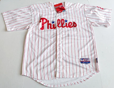 Philadelphia Phillies Ibanez Jersey 56 Majestic Cool Base White Stitched MLB #29 Cover