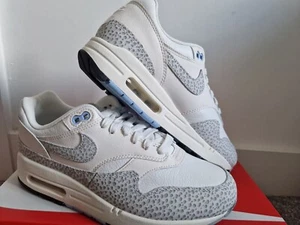 New Nike Air Max 1 ‘87 Safari Summit White Phantom Size UK 5.5 New, Leopard - Picture 1 of 6