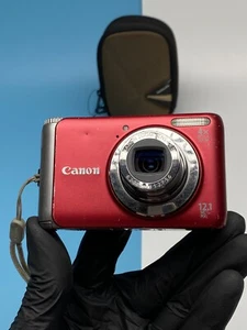 Canon PowerShot A3100 IS 12.1MP Digital Camera - RARE RED - Picture 1 of 10