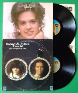 DONNY & MARIE I'm Leaving It All / MARIE OSMOND 2 Lot Vinyl VG+ - Imagen 1 de 4