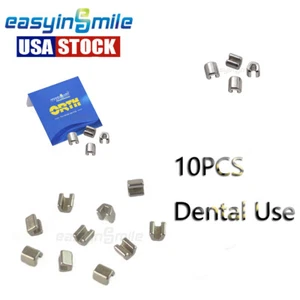 Crimpable Cross Tube Ortho stops Orthodontic Crimpable Hooks Split stops 10PCS - Picture 1 of 8