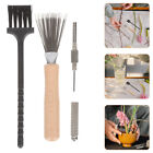  Wooden Cleaning Rake Practical Flower Straighter Cleaner Rectifier