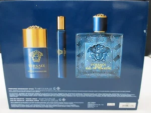 VERSACE EROS COFFRET 3P EDT VAP. 100 ML+DEODORANT 75 ML+EDT VAP.10 ML BLISTER - Imagen 1 de 2