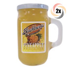 2x Mugs Blackburn's Pineapple Fat Free Preserves Mugs 18oz ( Fast Shipping! )