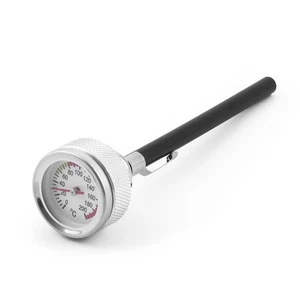 M20x2.5 Oil Temp Temperature Gauge Filler Cap with Probe For Motorcycle Silver - Picture 1 of 6