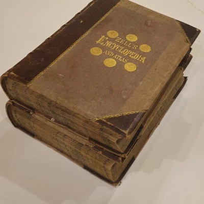 Zell's Encyclopedia And Atlas Vol. I & II By John Bartholomew 1878 - Image 1 of 4