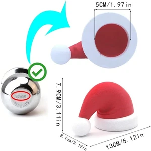 Weihnachtsmütze Anhängerkupplung Kugelabdeckung Anhängerkupplung Kappe Weihnachtsgeschenk - Bild 1 von 11