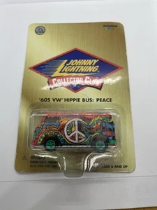 Johnny Lightning Collectors Club 60's VW Hippie Bus w/Multicolor Peace Livery - Picture 1 of 7