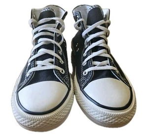 Coochao Mens Sneakers Sz 8 Low Top Black White Shoe /Womens Sz 10 - Picture 1 of 8