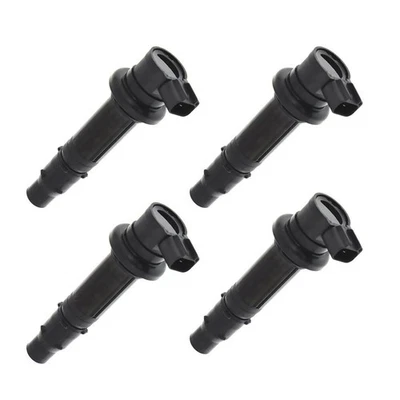 4PCS Black Ignition Coil For Yamaha FZ 1 YZF R1 R6 R6S VMAX V Max 1700 2002-2017 - Image 1 of 4