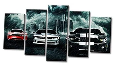 Мальчики спальни декор автомобиля плакаты спортивных автомобилей черный 40 «W x 22» H автомобиля настенное искусство - Изображение 1 из 4