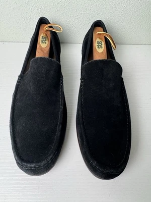 Tommy Bahama Southshore Mocasines Negro Gamuza Zapatos Sin Cordones Para Hombre’s 11M + Zapatos Árboles Foto 1 de 4