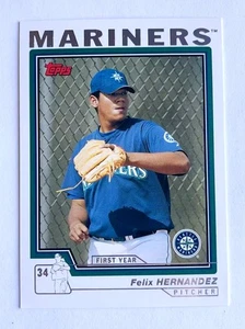 2004 Topps Traded, T144 Felix Hernandez, + Chrome Prospect, + 3 weitere, 5 Karten Lot - Bild 1 von 4