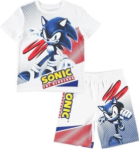 FREEZE Boy's Sonic The Hedgehog Short Sleeve T-Shirt and Shorts Set - Picture 1 of 4