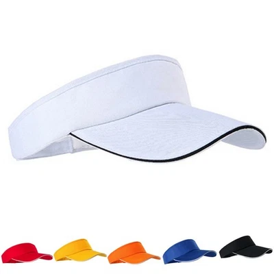 NICHT GEMARKE Adjustable Unisex Plain Sun Visor Sport Golf Tennis Breathable Caps Hat Fas$g