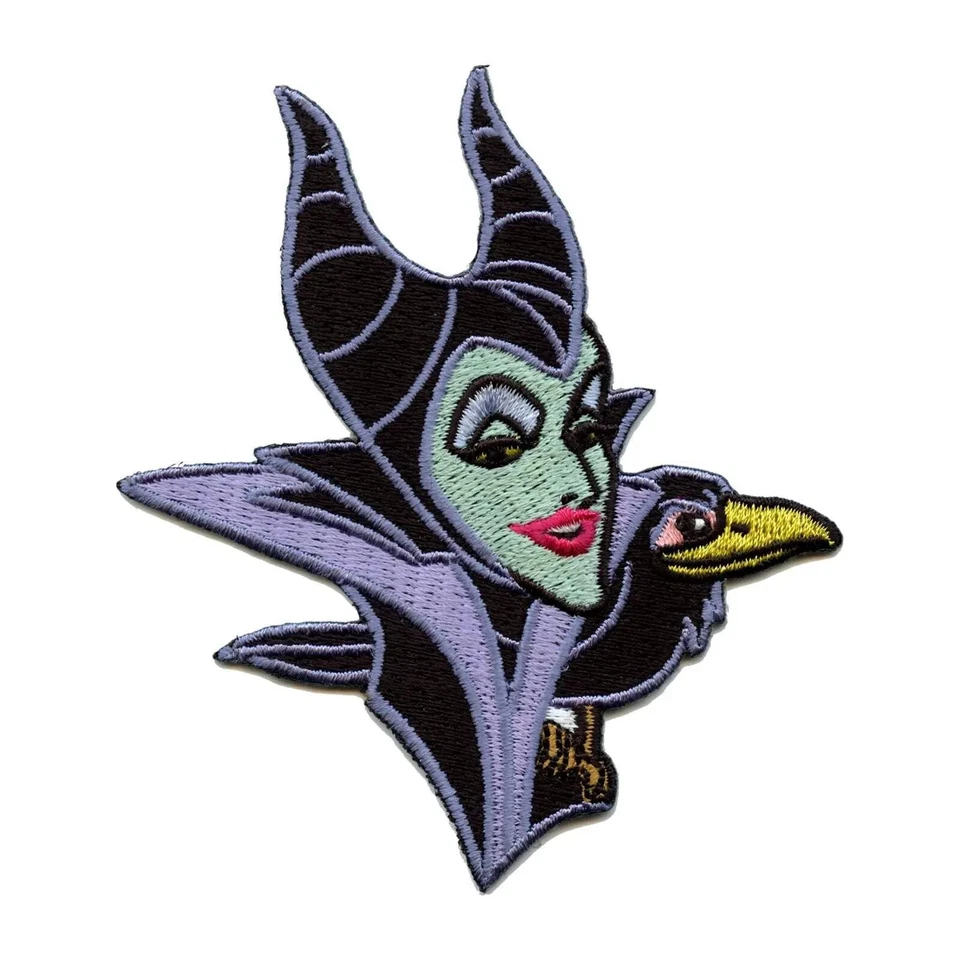 Loungefly Sleeping Beauty Maleficent With Crow Disney Iron on Patch