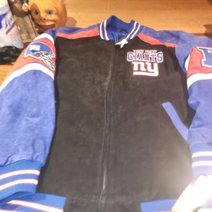 NEW W/ Tags New York Giants NFL Team Apparel Men's Faux Suede Heavy Jacket XL - Picture 1 of 10