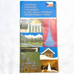1981 Guide "Important Information for Traveling to Socialist Czechoslovakia" - Picture 1 of 2