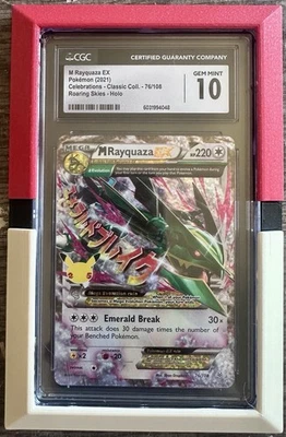 Pokemon M Rayquaza EX Celebrations Classic Coll. Roaring Skies #76 CGC 10 Gem MT - Image 1 of 3