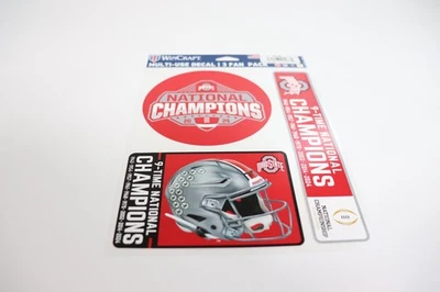 Ohio State Buckeyes Wincraft 2024 National Champions Multi Use Decal Sheet - Image 1 of 4
