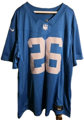 Jahmyr Gibbs Detroit Lions Nike Men's Blue Vapor Fuse Alternate Jersey Sz XL NWT - Image 1 of 4