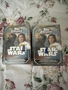 2025 Topps Chrome Star Wars Value Box Blaster Factory Sealed Trading Cards 2x - Bild 1 von 1
