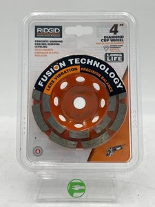 New Ridgid 4" Diamond Cup Wheel Concrete Grinding Wheel AWD40 - Picture 1 of 3