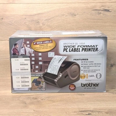 Brother QL-1050 Wide Format PC Label Printer 4" Wide New - Image 1 of 4