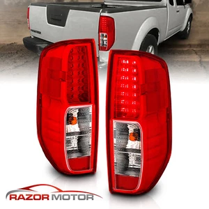 Par de luces traseras LED transparentes rojas para Frontier 2005-2021 - Imagen 1 de 11