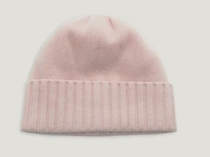 Portolano All Over gerippte Kaschmirmütze weich rosa neu mit Etikett $ 123 - Bild 1 von 1