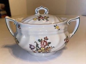 Royal Doulton Old Leeds Spray Sugar with Lid - Picture 1 of 6