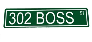 Individuelles Metall Straßenschild "302 Boss" Mustang Auto Garage Man Cave 42303 - Bild 1 von 1