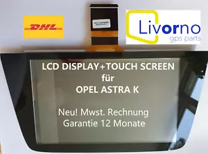 OPEL ASTRA K LCD DISPLAY NEU 39018792 39042448 26210918 ERSATZ TEIL - Bild 1 von 2
