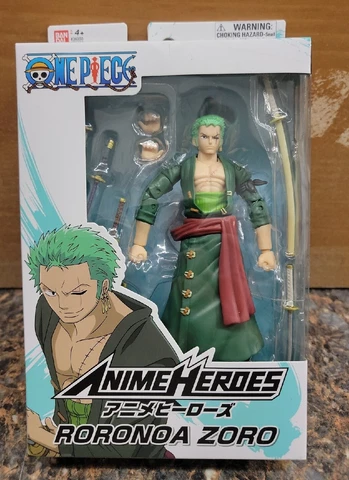 ^ANIME HEROES ONE PIECE Roronoa Zoro 6" Action Figure 2020 Bandai Anime Action Cover