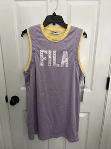 Y2K Fila Dress Women’s Medium Sleeveless Tennis Sport Layered Jersey Mesh NWT - Picture 1 of 5