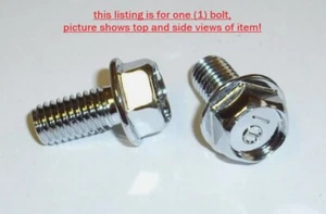 *1EA OEM HONDA wheel rim BOLT, FLANGE 8x16 CHROME Z50RD 95701-08016-02 (301Z) - Picture 1 of 1