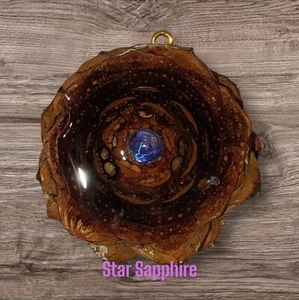 Colgante perilla con zafiro estrella  - Imagen 1 de 3