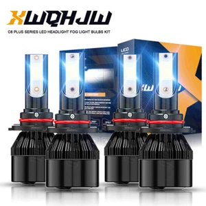 Xenon White LED Headlights Bulbs Kit for Chevy Silverado 1500 2500 HD 1999-2006 - Picture 1 of 11