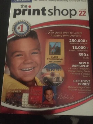 Print Shop Version 22 (PC) *New,Sealed* - Image 1 of 2