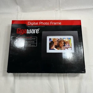 GIGAWARE 7" Digital Photo Frame High Resolution Adapter and Stand Tested Works - Picture 1 of 8